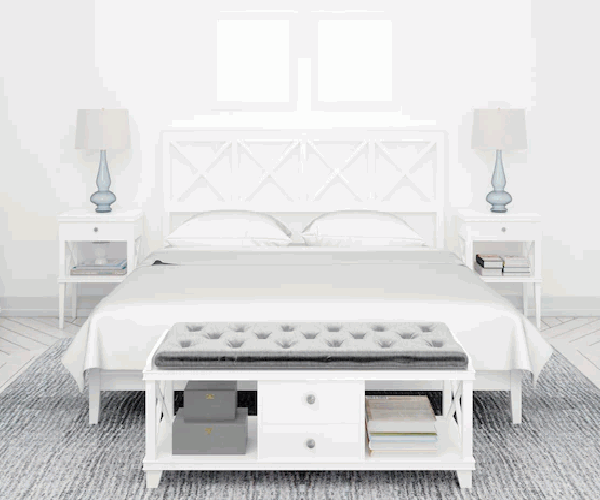 Memomad Bali Storage Platform Bed With Drawers