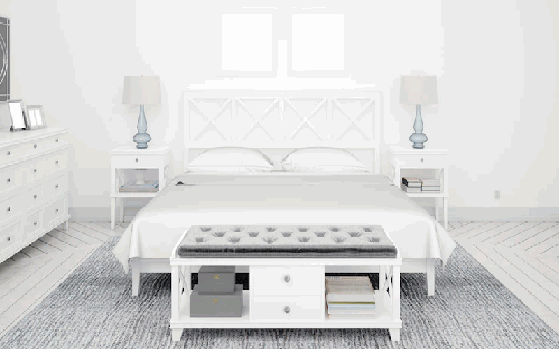 Memomad Bali Storage Platform Bed With Drawers